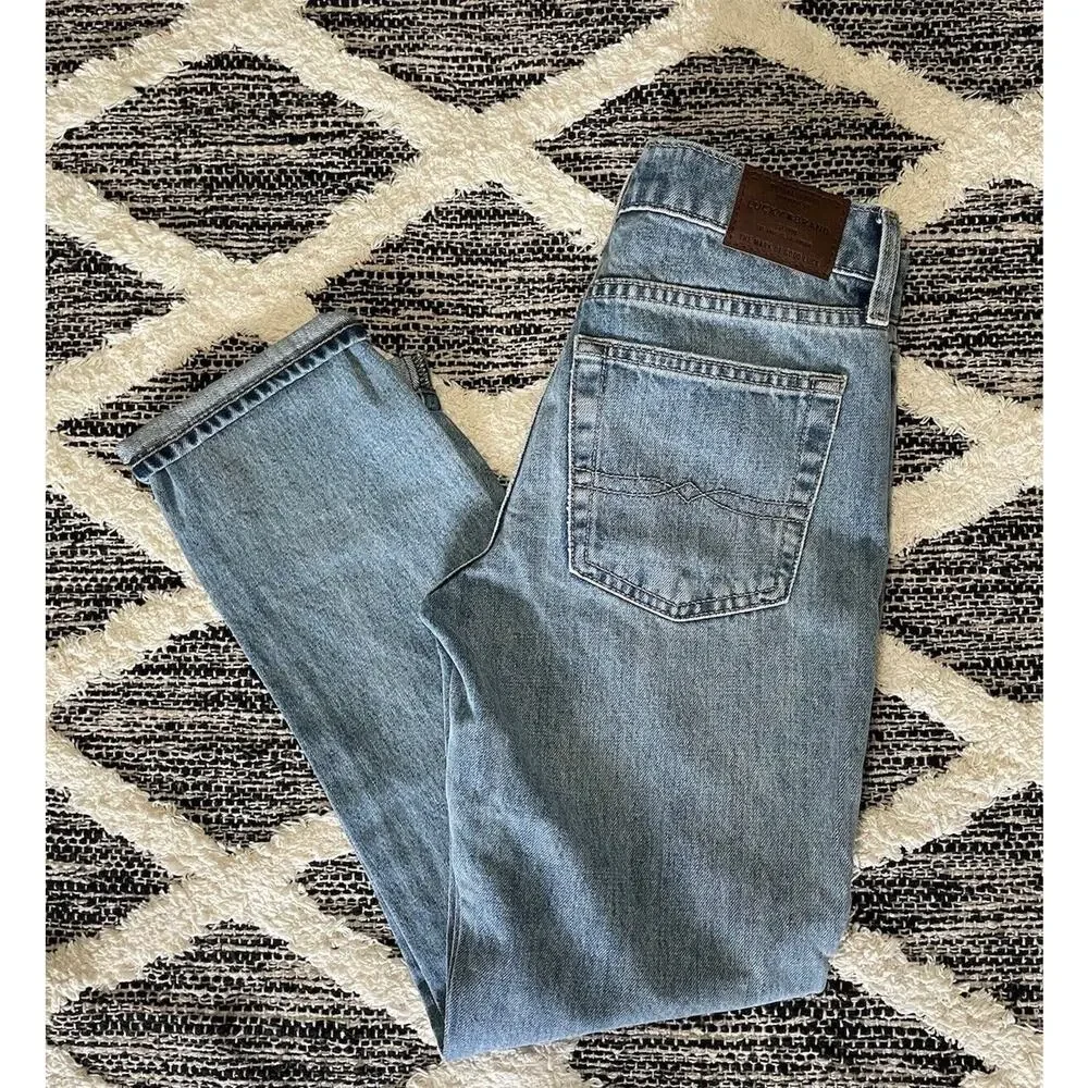 LUCKY BRAND SIENNA SLIM EMBROIDERED FLORAL BOYFRIEND JEAN NWOT SIZE 00/24 - Picture 2 of 8